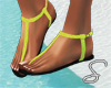 ;) Lime Sandals
