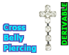 Belly Piercing Cross
