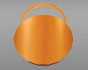 K orange round handbag