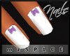 mz$|Lilac bows nails