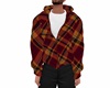 red plaid hoody