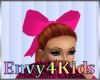 Kids Hot Pink Large Bow