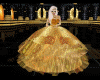 Golden lace Gown