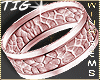 Wedding Ring Carved RGld