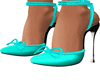 Teal Fake Heels