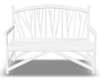 White Log Bench