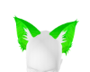 Toxic green kitten ears