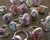 Fordite wall hanging