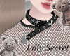 bb heart collar black