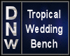 Tropical Wedding Bench