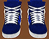 Blue custom shoes