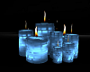 Classy Blue Candles
