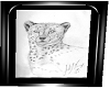 Framed BW Cheetah Art