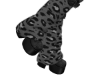 light grey leopard boots