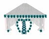 Teal+Silver Wedding Tent