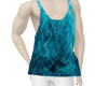 sleeveless knitted teal