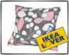 ikea pink/grey pillow