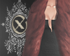 𝖃 " Fur Burgendy