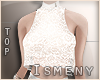 [Is] Lace Top White