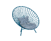 Patio Wire Chair Blue