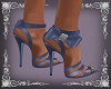 Blue Heeled Shoe