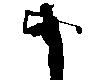 (AK)golfer silhouette