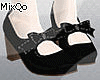kawaii shoes doll black