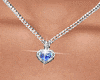 Blue Heart Necklace