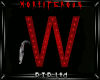 Red "W" Letter
