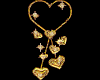 Sticker Gold Hearts