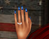 blue white nails