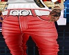 RED JEANS WHITE BELT