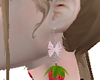 strawberry bow earrings