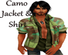 Camo Jacket w/Shirt Grn
