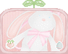🌱 White Bunny Bag