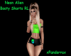 Neon Alien Shorts RL