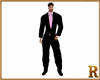 Black Suit Pink Tie