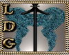 Teal Blue Furry Boa