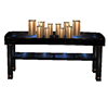 Blk & Blue Candle table