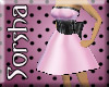 :S: Pink and Black Dress