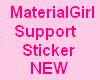 Material Support Sticker