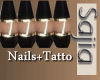 S |Black Nail+Tatto