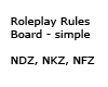 RP Room Rules - NDZ, NFZ