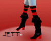 Red Black Pirate Boots