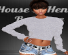 Gray Cropped Sweatshirt