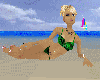 sexy green bikini