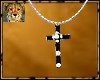PdT Jet Cross Necklace
