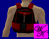 {WK}redNblack backpack