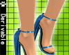 Blue fashion shoes