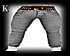 /K/Gray Pants long